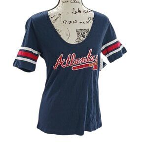MLB Navy and Red Short Sleeve Tee